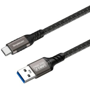 Simplecom CAU520 USB-A to USB-C Data and Charging Cable USB 3.2 Gen2 10Gbps 2M