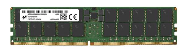Micron 96GB (1x96GB) DDR5 RDIMM 6400MHz CL52 2Rx4 ECC Registered Server Data Cen