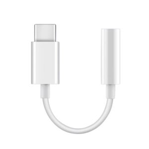 USP Type C to Aux 3.5mm DAC Headphone Jack Adapter - White (ALTAC)