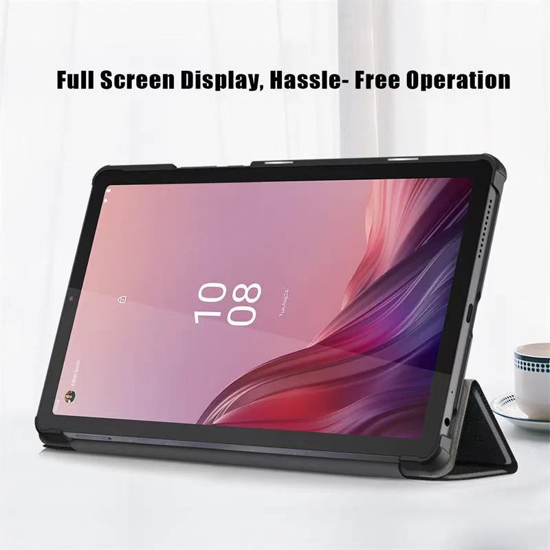 USP Lenovo Idea Tab Pro (12.7') Folio Case Black - Anti-Scratch Microfiber Inter