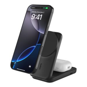 Belkin UltraCharge 2-in-1 Foldable Magnetic Charger With Qi2(25W)+USB-C Wall Cha