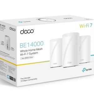 TP-Link Deco BE68 BE14000 Tri-Band Whole Home Mesh Wi-Fi 7 System (3-pack) 688 M