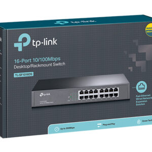 (E)(CH)TP-Link TL-SF1016DS 16-Port 10/100Mbps Smart Switch or wall-mounting desi