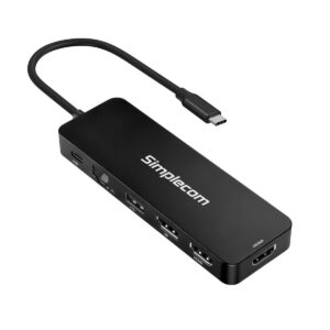 Simplecom CHT811 11-in-1 USB-C 4K Triple Display MST Docking Station with Dual H