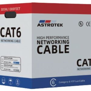 Astrotek CAT6 FTP Cable 305m Roll - Blue Full 0.55mm Copper Solid Wire Ethernet