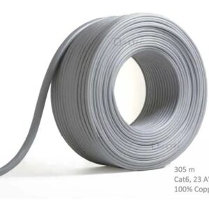 Network Cable Cat6 305m Roll Un-shielded twisted pair UTP 23AWG PVC solid pure 0