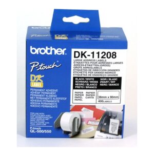 Brother White StandardLarge Address Label 38mmX90mm