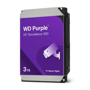 Western Digital WD Purple 3TB 3.5' SATA Surveillance HDD 256MB Cache 3-Year Limi