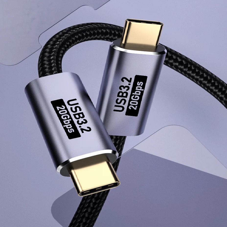 USP BoostUp Cafule Braided USB-C to USB-C (3.2 Gen2) Charge & Video Cable (1.5M)