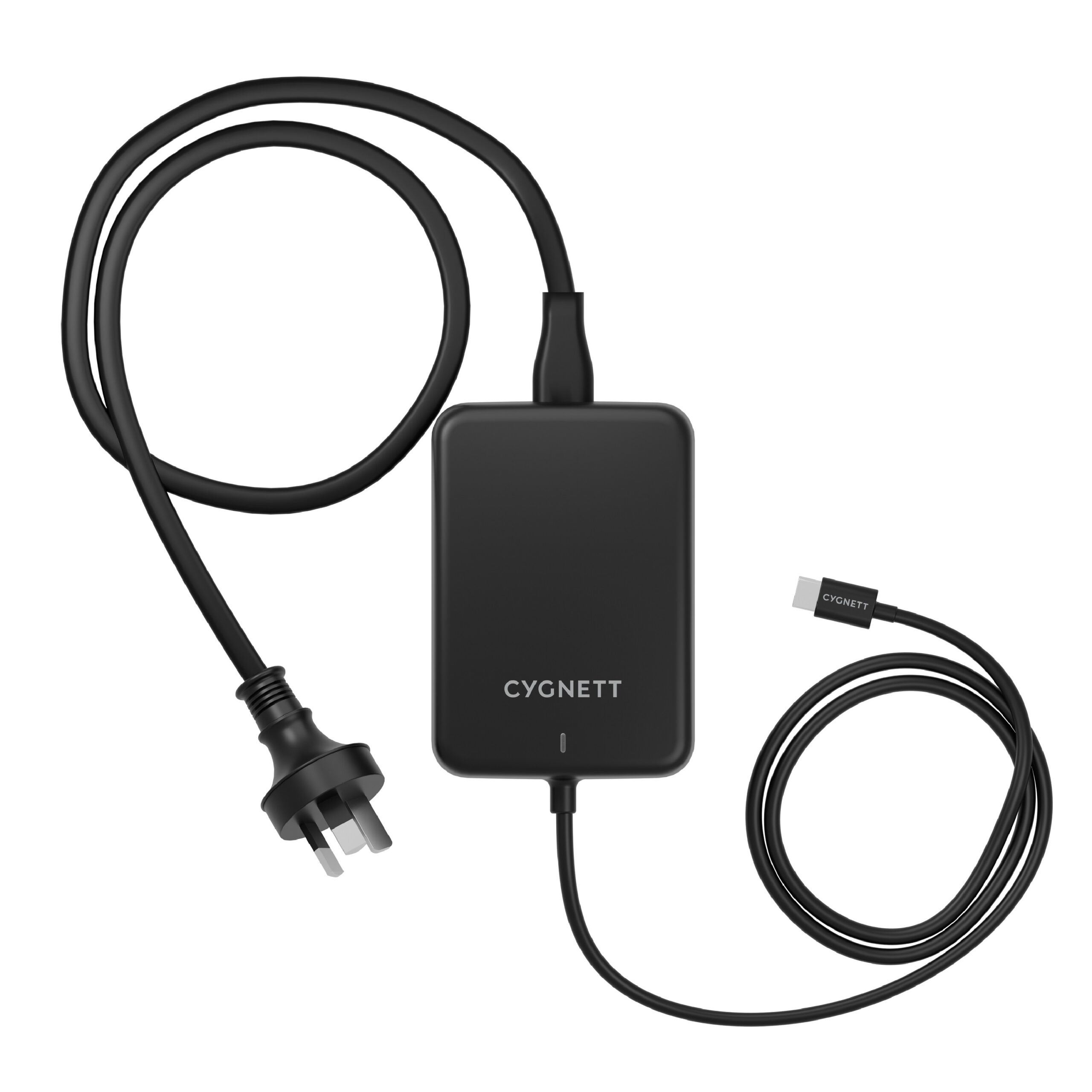 LS Cygnett PowerMaxx 140W USB-C GaN Laptop Charger - Black (CY4531PDWCH) Integra