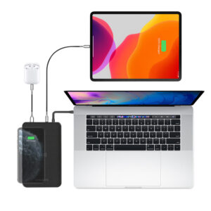 Cygnett ChargeUp Edge+ 27K mAh USB-C Laptop and Wireless Power Bank - Black (CY3