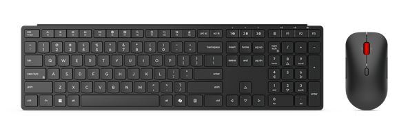 LENOVO Professional Wireless Multi-Mode Pro Keyboard & Mouse Combo Full-Size USB