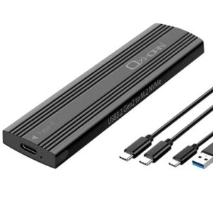 Oxhorn  USB C 3.2 Gen 2 M.2 NVMe NGFF Enclosure 10 Gbps B+M Key M.2 NVMe SSD up