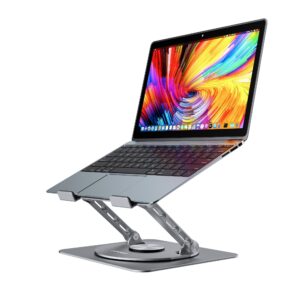 mbeat® Stage S7 Rotating and Height-Adjustable Laptop Stand - Space Grey Materi