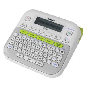 Brother PT-D210 GRAY/WHITE ACCENT GREEN DESKTOP LABELLER - 3.5-12MM TZE TAPE MOD