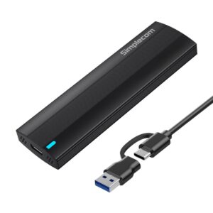 Simplecom SE517 NVMe / SATA Dual Protocol M.2 SSD Tool-Free USB-C Enclosure USB