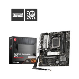 MSI B650M BOMBER WIFI AMD AM5 MATX Motherboard