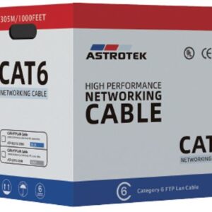 Astrotek CAT6 FTP Cable 305m Roll - Grey White Full 0.55mm Copper Solid Wire Eth
