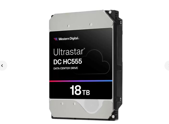 Western Digital Ultrastar HC555 18TB 3.5' Enterprise Class SAS 12 Gb/s HDD 7200