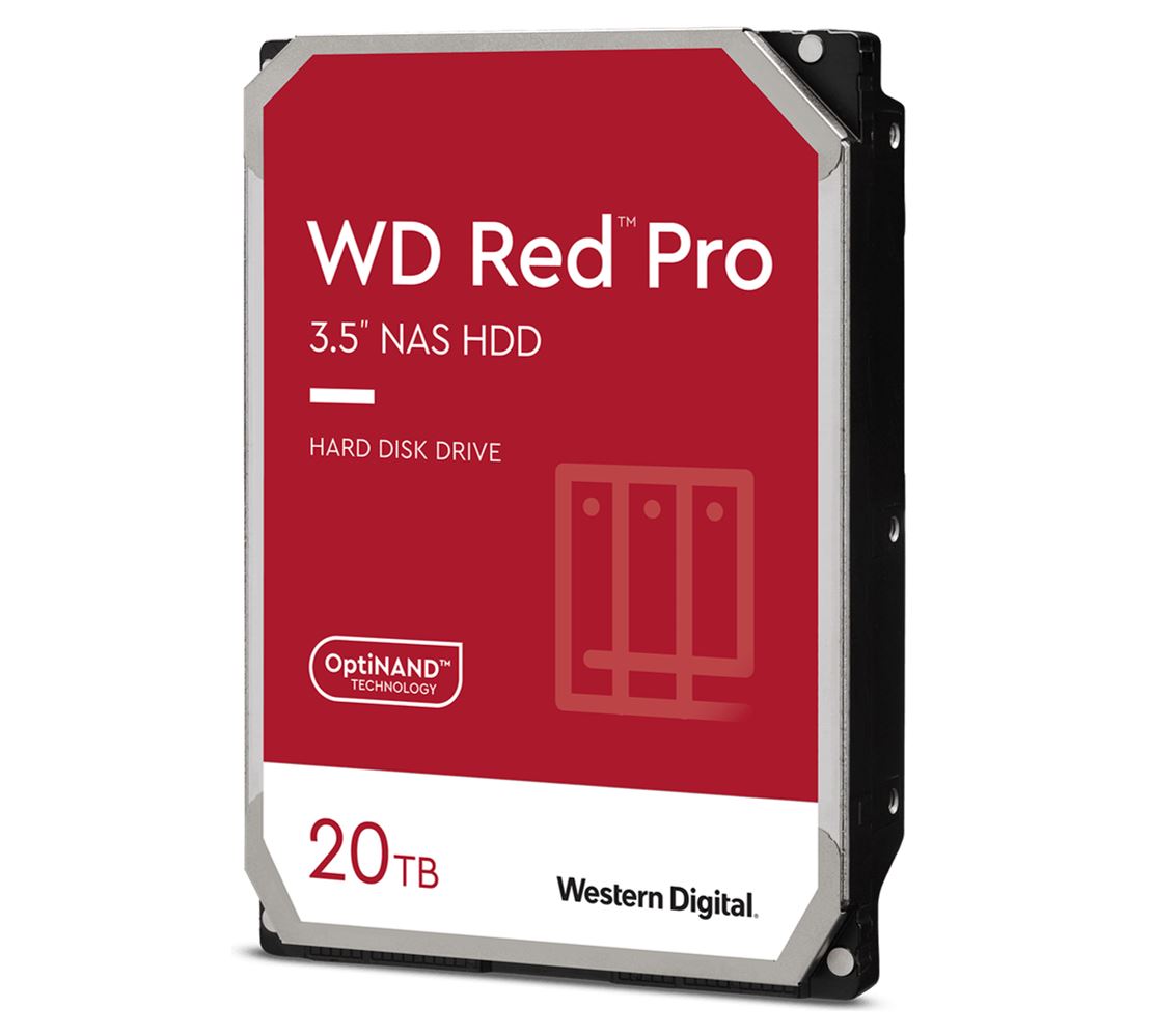 Western Digital WD Red Pro 20TB 3.5' NAS HDD SATA3 7200RPM 512MB Cache 24x7 300T