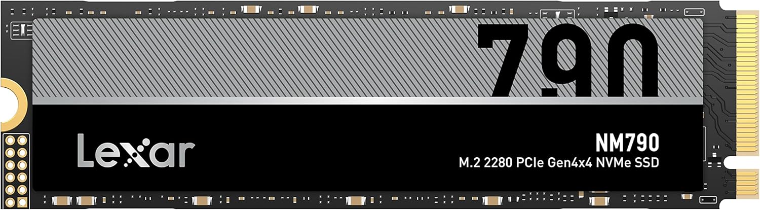 Lexar LNM790X004T-RNNNG Internal SSD 4TB M.2 2280 PCIe Gen 4x4 NVMe SSD up to 74