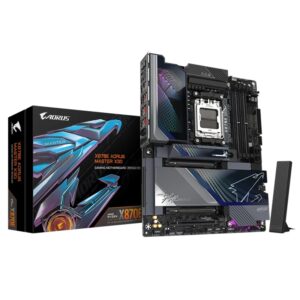 Gigabyte X870E AORUS MASTER X3D AM5 DDR5 256GB USB4 Wi-Fi7 BT5.4 10GbE+5GbE PCIe