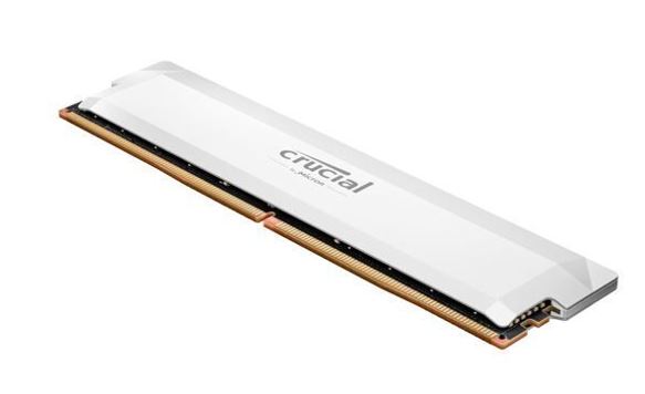 Crucial Pro 16GB (1x16GB) DDR5 UDIMM 6400MHz CL32 White Heat Spreader Support In