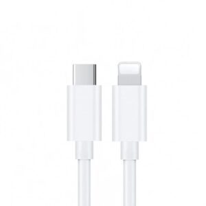 USP Lightning to USB-C Fast Charge Cable (1M) White - Support 2.4A