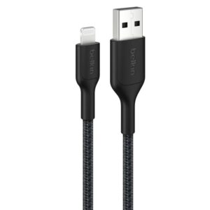 Belkin BoostCharge Pro Braided USB-A Cable (1M) with Lightning Connector - Black