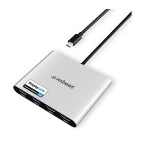 mbeat® USB-C Quad 4K HDMI DisplayLink® Adapter with PD Pass-through  Quad 4K@6