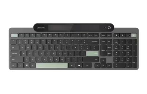 LENOVO Self-Charging Bluetooth Keyboard-US English Bluetooth 5.1 USB-C Uses fast