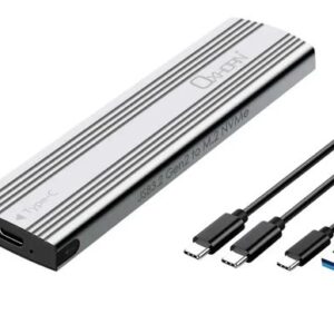 Oxhorn  USB C 3.2 Gen 2 M.2 NVMe NGFF Enclosure 10 Gbps B+M Key M.2 NVMe SSD up
