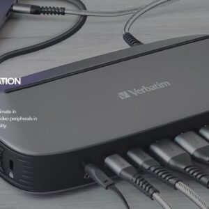 (LS)Verbatim 4K USB-C Triple Monitor Docking Station  - 70W Power Delivery 13-in