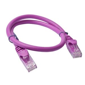 8Ware CAT6 Cable 0.25m - Purple Premium RJ45 Ethernet Network LAN UTP Patch Cord