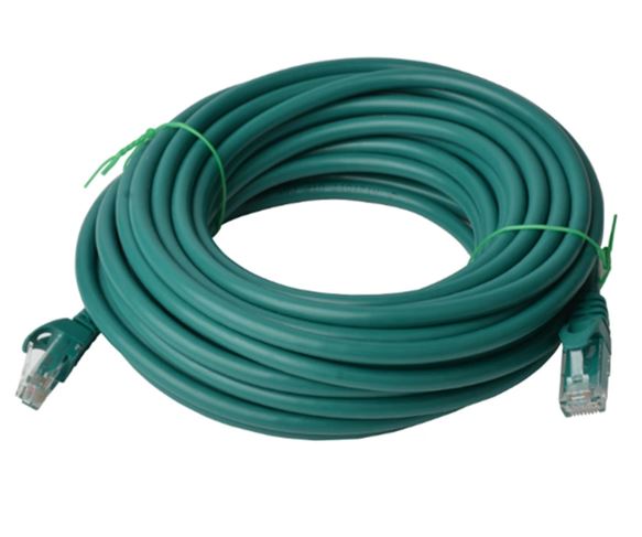 8Ware CAT6 Cable 15m - Green Premium RJ45 Ethernet Network LAN UTP Patch Cord 26