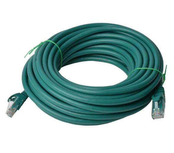 8Ware CAT6 Cable 30m - Green Premium RJ45 Ethernet Network LAN UTP Patch Cord 26
