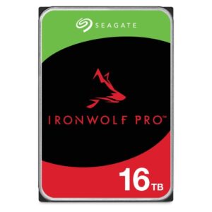 Seagate 16TB 3.5' IronWolf Pro SATA NAS Hard Drive 7200 RPM 256MB Cache HDD. 5 Y