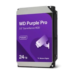 Western Digita WD Purple Pro 24TB 3.5' Surveillance SATA HDD 512 Cache/Buffer  5