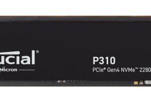 Crucial P310 500GB Gen4 2280 NVMe SSD 6600/3500 MB/s R/W 110TBW 520K/890K IOPS 1