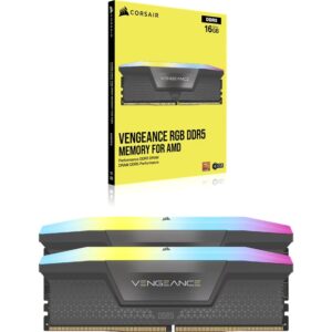 Corsair Vengeance RGB 64GB (2x32GB) DDR5 DRAM Up To 5600MT/s CL40 Memory Kit —