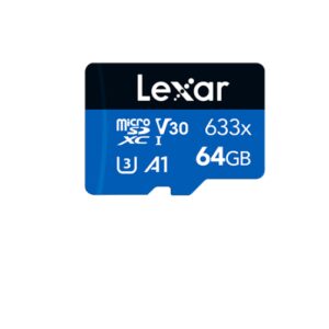 Lexar High-Performance 633x 64GB microSDHC™/ microSDXC™ UHS-I Card BLUE Seri
