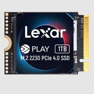 Lexar LNMPLAY001T-RNNNG Internal SSD Play 1TB M.2 2230 PCIe Gen 4x4 NVMe SSD up