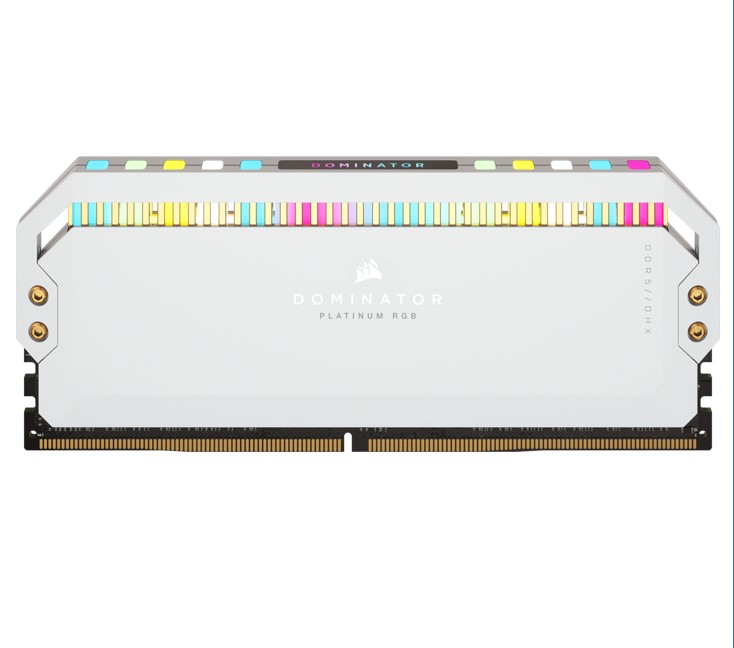 Corsair DOMINATOR® Platinum RGB 64GB (2x32GB) DDR5 UDIMM 5200Mhz C40 1.25V Whit