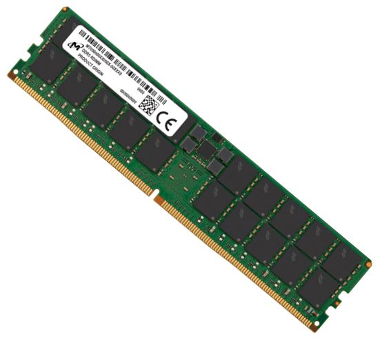 Micron 96GB (1x96GB) DDR5 RDIMM 4800MHz CL40 2Rx4 ECC Registered Server Data Cen