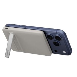 Belkin BoostCharge Slim Magnetic Power Bank 5K with Qi2 Kickstand-Sand(BPD011fqS