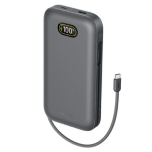 Belkin UltraCharge Pro Laptop Power Bank 27K with140W Integrated USB-C Cable(30c