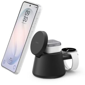 Belkin UltraCharge 3-in-1 Modular Charging Dock w/ Qi2 25W+45W Wall Charger+USB-