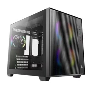 DeepCool CG330 MESH 3F High Airflow Dual Chamber Micro ATX Case