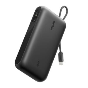 Belkin UltraCharge 20K mAh Power Bank & Display w/ Integrated USB-C Cable(20cm)-