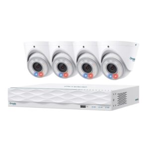 TP-Link Omada T8S4-2T - Omada 8MP Turret PoE Security Camera System with 2TB HDD